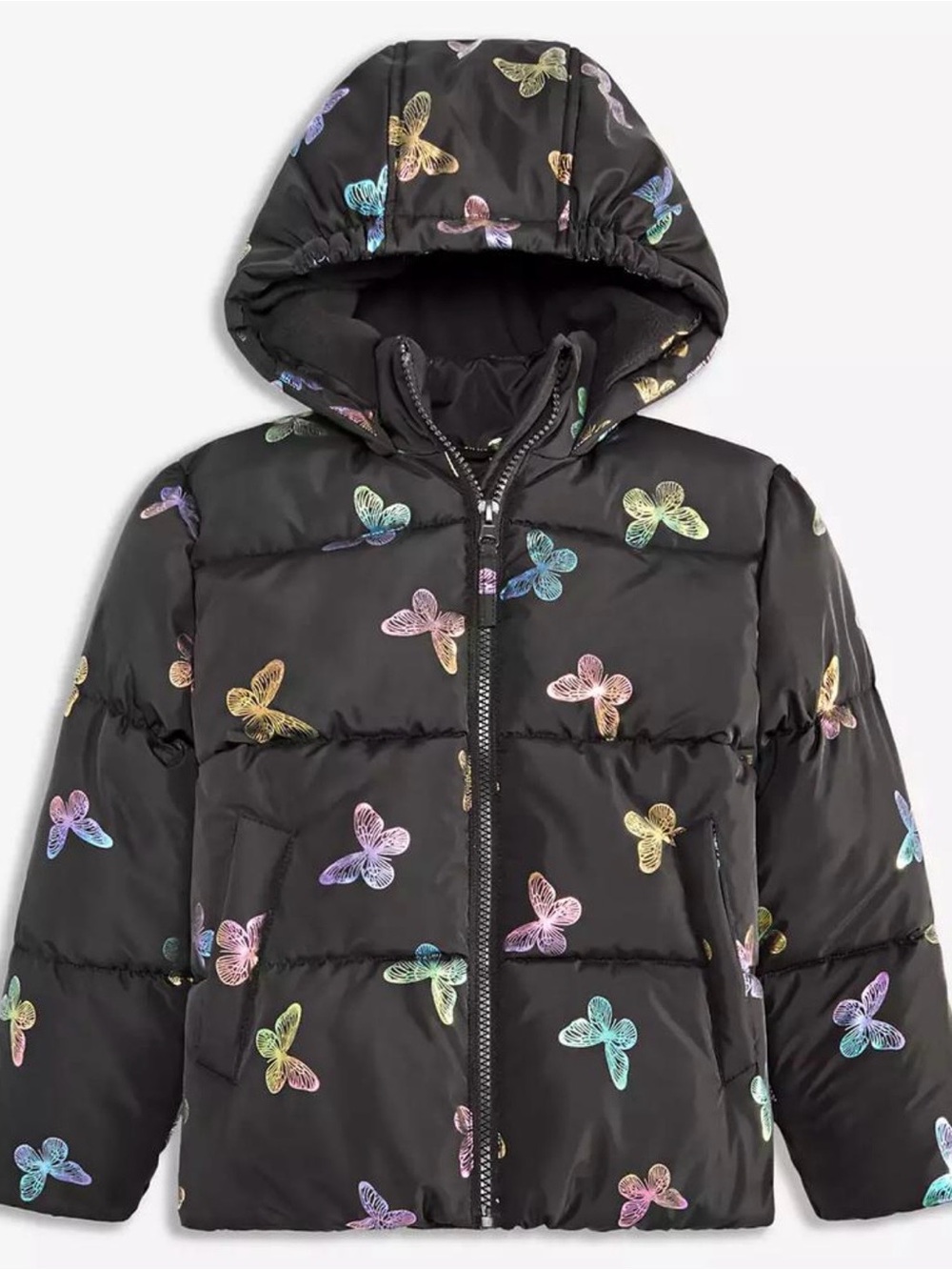 S Rothschild Toddler Girls’ Shimmer Butterfly Coat 2T